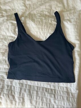 Black Lululemon align crop tank